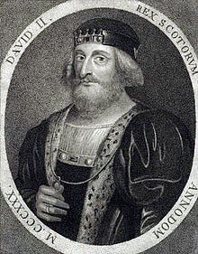 Artist's impression of David II, son of Robert the Bruce